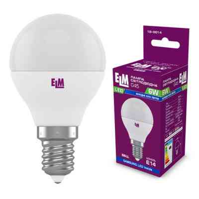 Лампочка ELM D45 6W PA10 E14 4000K (18-0014.) Винница