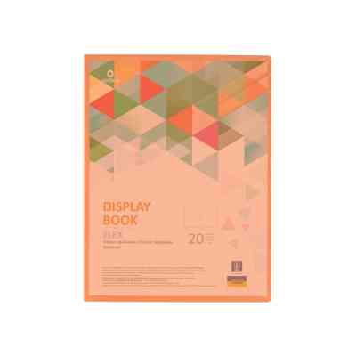 Папка с файлами Optima А4 с 20 файлами "FLEX", оранжевая (O32122-06) Винница