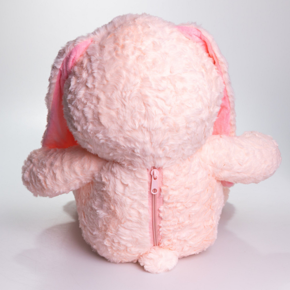 Зайчик-плед 3 в 1: м'яка іграшка та подушка, рожевий Київ - фото 2