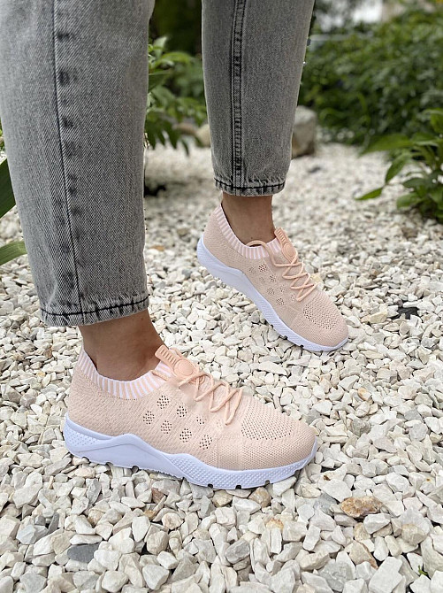 No brend Кросівки жіночі B25 пудра (літо, сітка) (1552) 38р.39р.40р. Коломия - фото 2