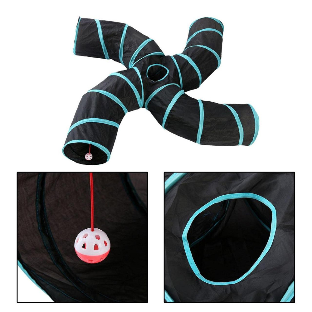 Игровой складной тоннель для кошек с игрушкой Киев - изображение 7