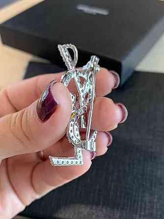 Сен Лоран брошка / Yves Saint Laurent брошка, россыпь циркония Одесса