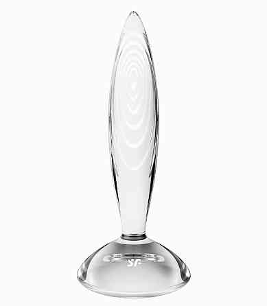 Стеклянная анальная пробка Satisfyer Sparkling Crystal прозрачная Sex Aura Киев