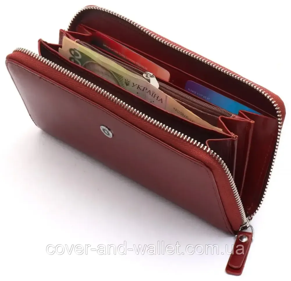 Презентабельне чоловіче портмоне клатч із гладкої шкіри Boston B5-018 Київ - фото 11