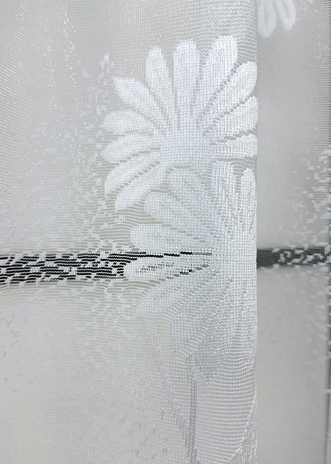 Тюль жаккард VR-Textil № 1899т Арка на кухню цвет белый 500х150 см (53-0108) Киев - изображение 5