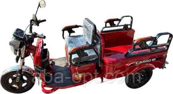 Електричний трицикл з кузовом CARGO-10-GP 1000W-60V-32Ah шини 12"/12" купити дешево в Україні Одеса