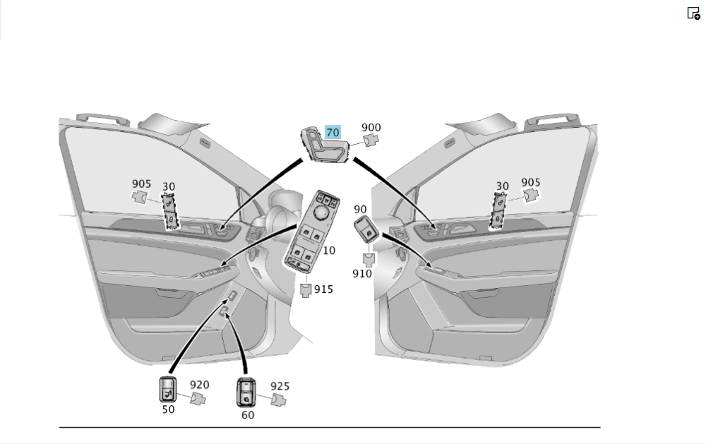 Mercedes-Benz  A1669051103 Блок кнопок налаштування та пам'яті сидінь на дверях водія ML/GLE W166 GL/GLS X166 Одеса - фото 2