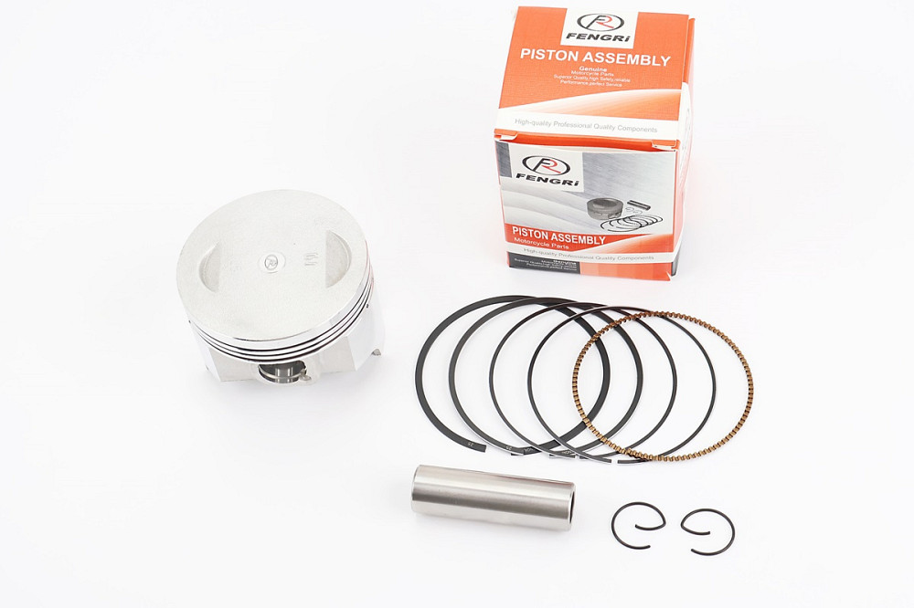 Поршень к-кт CB/CG250cc 69,0 мм +0,25 (висота 49,0 мм; палець 17 мм) Бершадь - изображение 1