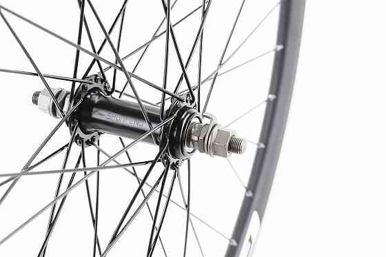 Колесо 26" переднє V-brake, обід "крапля" алюмінієвий, втулка 14Gx36H, кріпл. гайка, "GRAVITY" Бершадь
