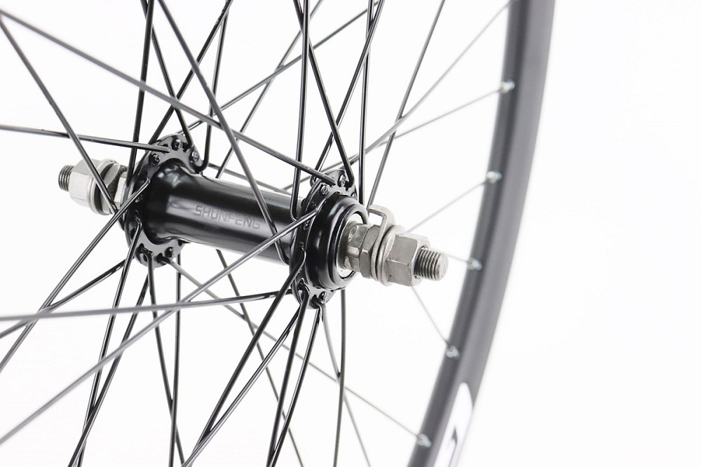 Колесо 26" переднє V-brake, обід "крапля" алюмінієвий, втулка 14Gx36H, кріпл. гайка, "GRAVITY" Бершадь - фото 3