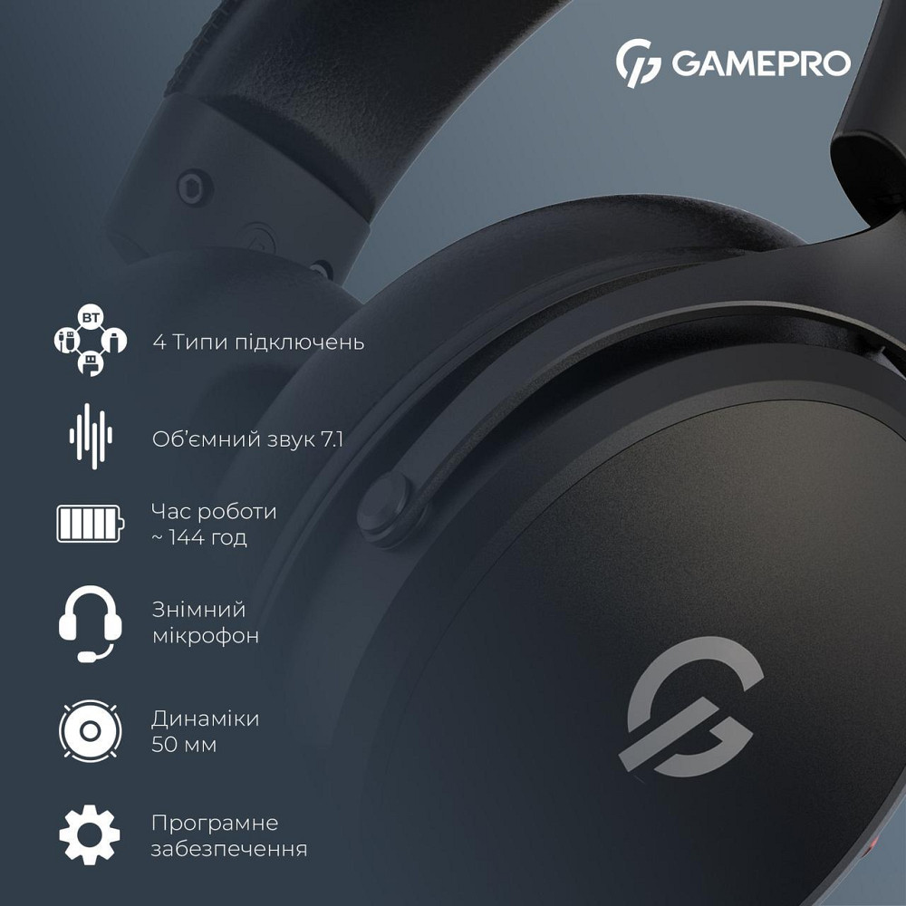 Гарнітура GamePro Asgard Skadi Black (HSW191B) ( 10706 ) Харків - фото 9