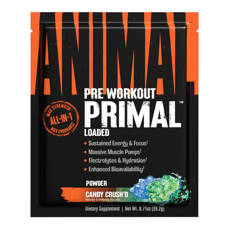 Предтренировочный комплекс Universal Nutrition Animal Primal Sample Pack 20.2 г, Candy Crush’d Луцк - изображение 1
