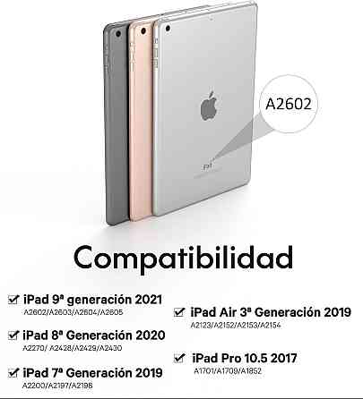 Чохол з Bluetooth клавіатурою для iPad 10.2" 9, 8, 7 покоління, Pro 10.5", Air 3, Earto з тачпадом QWERTY, захист для планшету Київ