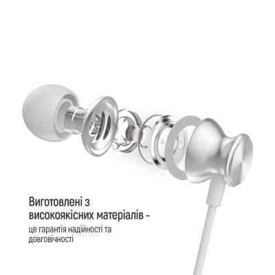 Навушники ColorWay 3.5 mm Wired Earphone UrbanBeat White (CW-WD03WT) Вінниця