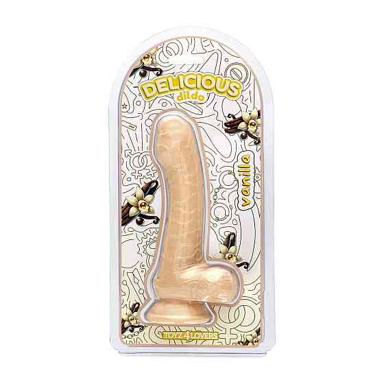 Фалоімітатор з ароматом ванілі - Toyz4lovers Delicious Dildo Vanilla, 18,5 см Sex Aura Київ