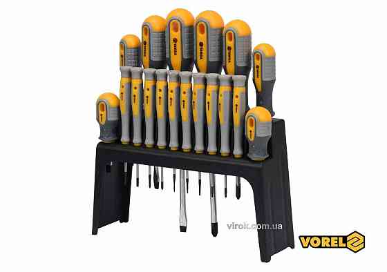 Набір викруток VOREL : SL, PH, TORX, Cr-V, 18 шт [10/120] Одесса