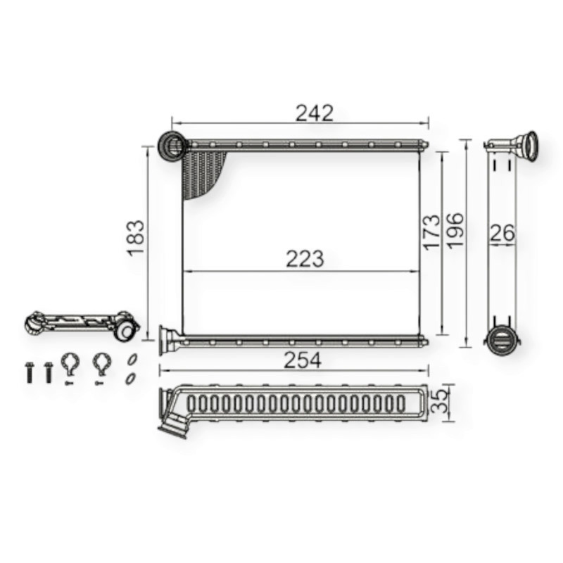 Радіатор Citroen C3, Peugeot 308i 07-пічки Мукачево - фото 2
