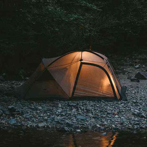 Намет двомісний з великим тамбуром та навісом Naturehike Shandi CNK2300ZP017, сірий Київ