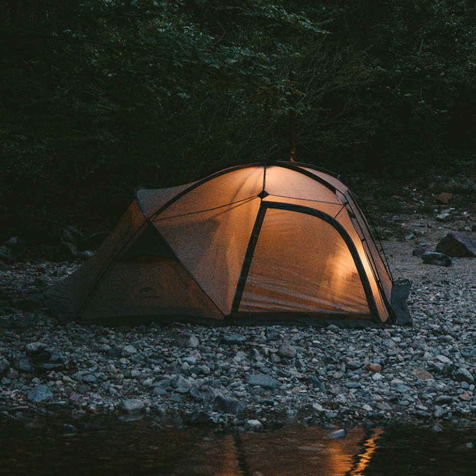 Намет двомісний з великим тамбуром та навісом Naturehike Shandi CNK2300ZP017, сірий Киев - изображение 4