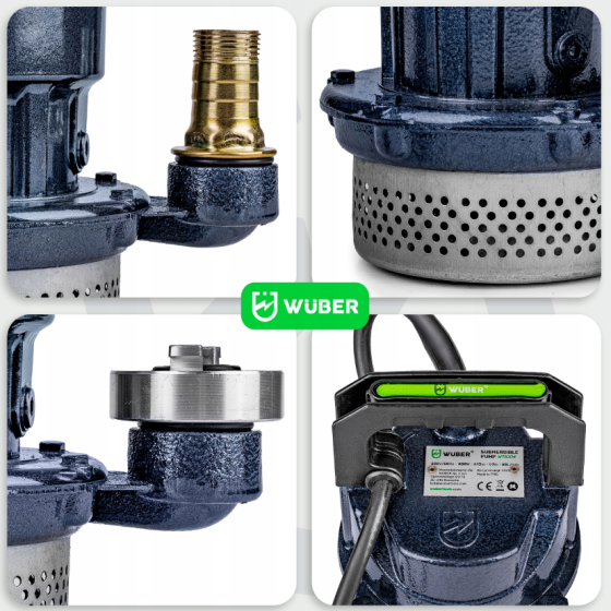 Дренажный насос для грязной и чистой воды 400Вт 5100л/ч Wuber (Польша) Киев