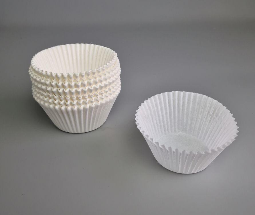 Тартолітка для кексів 140А кругла біла D55 H42,5 (100 шт.) (1 уп.) Харків - фото 1