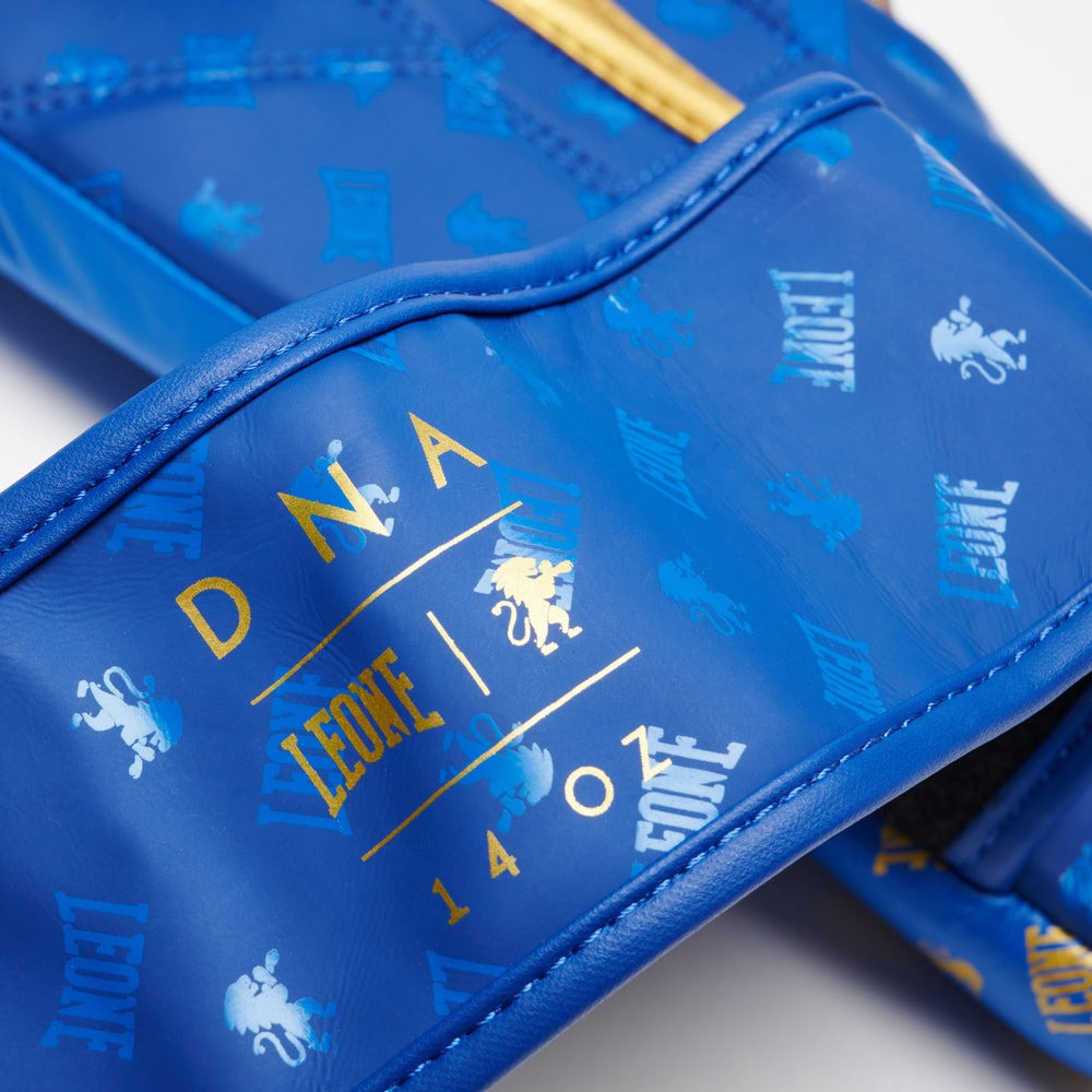 Боксерські рукавиці Leone GN220 DNA Blue 10 унцій (бинти 4 м. в комплекті) Кам'янське - фото 9