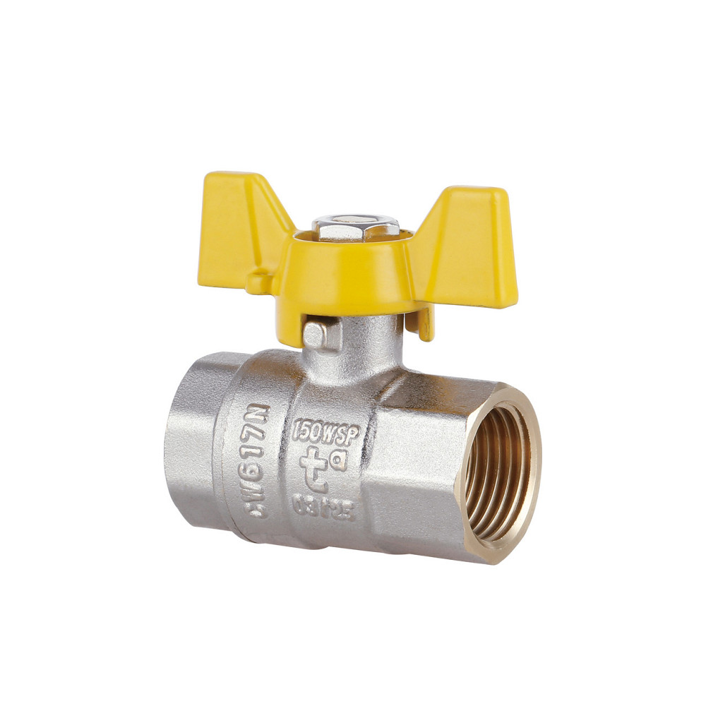 Кран кульовий Thermo Alliance Standart 1/2" ВР для газу (метелик) SD602NG15PN40 Київ - фото 3