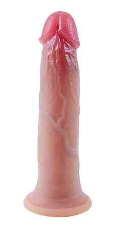 Фаллоимитатор на присоске, из мягкого двухслойного силикона OYO - Dildo Double Layer Silicone YQW-006 (длина 17 см, диаметр 3 см) Киев