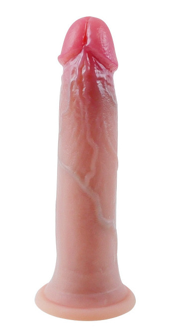 Фаллоимитатор на присоске, из мягкого двухслойного силикона OYO - Dildo Double Layer Silicone YQW-006 (длина 17 см, диаметр 3 см) Киев - изображение 3