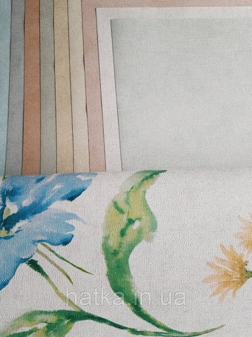 Шпалери вінілові на флізелін Marburg Shades квіти прованський стиль сині бузкові коричневі червоні Київ - фото 2