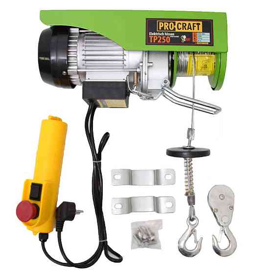 Электрический подъемник Procraft TP250 (250 кг, 20 м) - Тельфер, гарантия 36 мес Львов