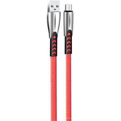 Дата кабель USB 2.0 AM to Micro 5P 1.0m zinc alloy red ColorWay (CW-CBUM011-RD) Винница