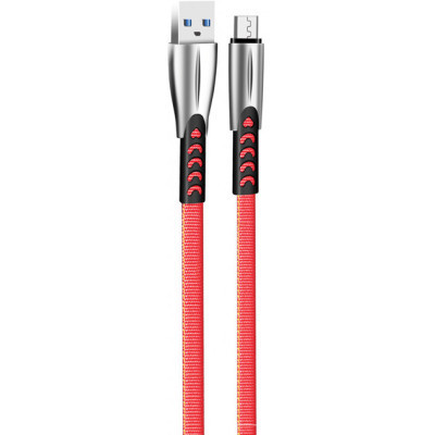 Дата кабель USB 2.0 AM to Micro 5P 1.0m zinc alloy red ColorWay (CW-CBUM011-RD) Винница - изображение 2