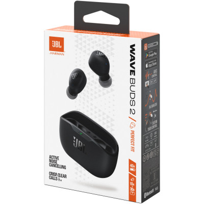 Навушники JBL Wave Buds 2 Black (JBLWBUDS2BLK) Вінниця - фото 3