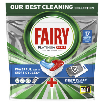 Таблетки для посудомоечных машин Fairy Platinum Plus All in One Fresh Herbal Breeze 17 шт. (8006540728772) Винница - изображение 2
