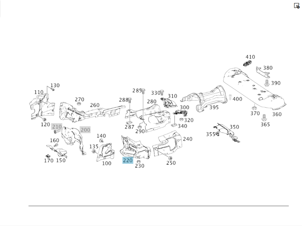 Mercedes-Benz  A1666821600 Тепловий екран моторного щита лівий нижній ML/GLE W166 GL/GLS X166 GLE Coupe C292 Одесса - изображение 2