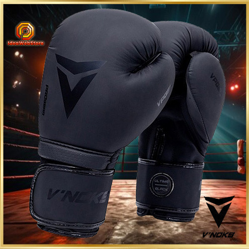 Перчатки боксерские для бокса и единоборств профессиональные оригинальные  V`Noks Ultima Black 16 унций черные Киев - изображение 9