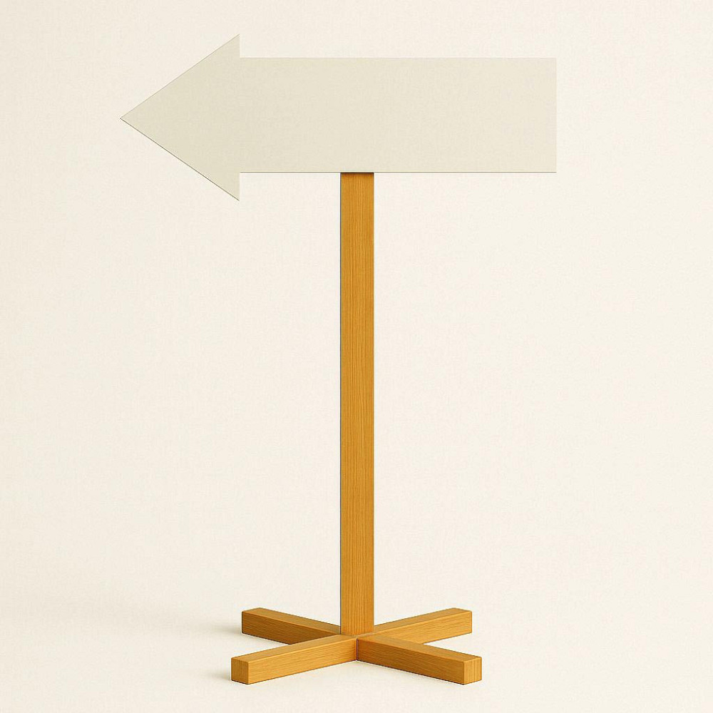 Підлогова стрілка-покажчик "Сантоме" каррі-зефір Миколаїв - фото 1