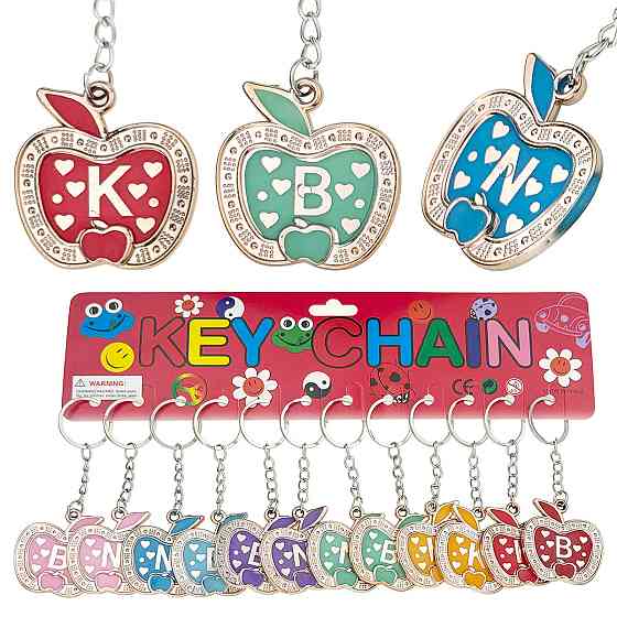 Брелоки для ключів жіночий Яблуко12 шт. Київ