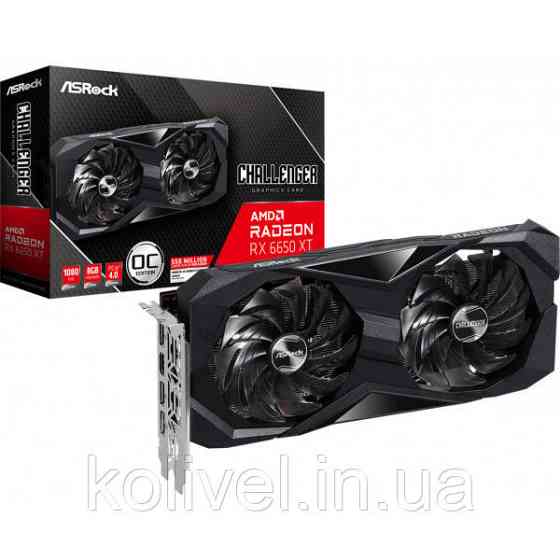 AMD Radeon RX 6650 XT AsRock Challenger D 8GB OC DDR6, 128 bit, PCI Express 4.0 (RX6650XT CLD 8GO#) Киев