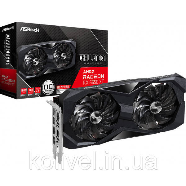 AMD Radeon RX 6650 XT AsRock Challenger D 8GB OC DDR6, 128 bit, PCI Express 4.0 (RX6650XT CLD 8GO#) Київ - фото 6