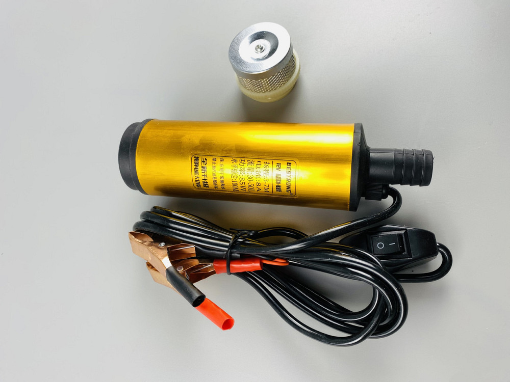 Насос топливоперекачивающий погружной электрический 12В 60Вт 30-50 л/мин + кабель + выключатель + 2 зажима Мукачево - изображение 5