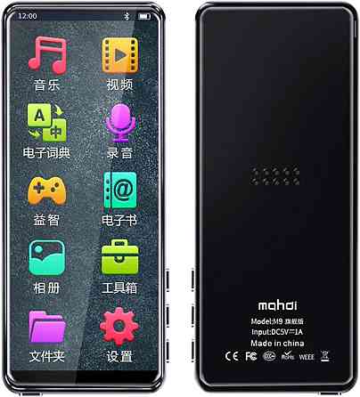 MP4-плеер MP3-плеер Mahdi M9 Bluetooth 5.0 сенсорный экран 3.5-дюймовый 8 ГБ Hi-Fi музыкальный плеер FM-радио электронная книга Днепр