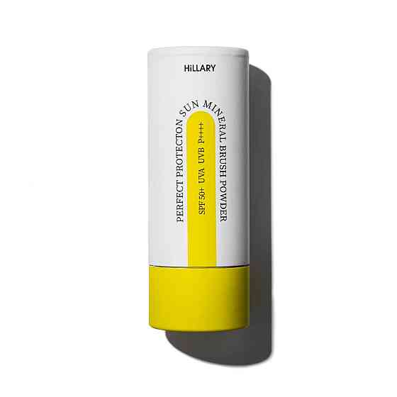 Солнцезащитная минеральная пудра прозрачная с SPF 50+ Perfect Protection Sun Mineral Brush Powder Sheer Matte Hillary 4 г Винница