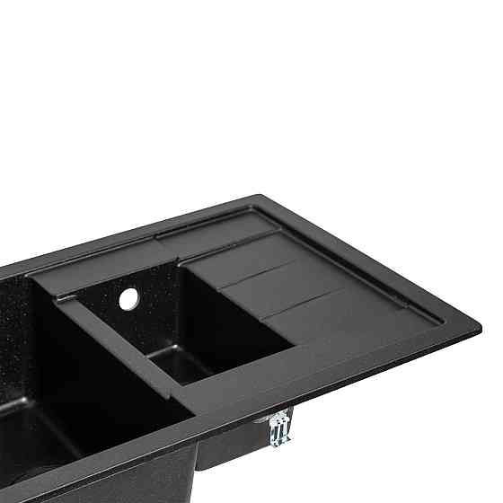 Кухонна мийка з додатковою чашею Lidz 780x495/200 BLA-03 (LIDZBLA03780495200) Київ