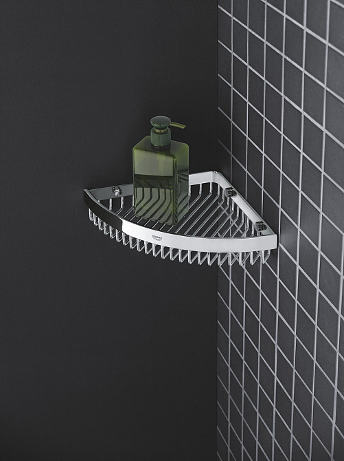Велика кутова поличка-решітка Grohe Selection Cube (40809000) Київ - фото 3