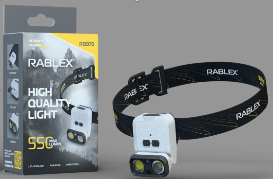 Налобний ліхтар Rablex RB970, 1хXPG+1хCOB, Сенсор, акум, Type-C Дніпро