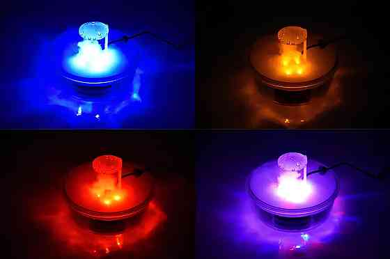 Дымовая машина RESTEQ на Хэллоуин с подсветкой. Генератор тумана для Хэллоуина в виде котла. Дымовая машина в форме котла. Fog Киев