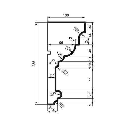 Карниз фасадный Prestige Decor KC 108 Днепр