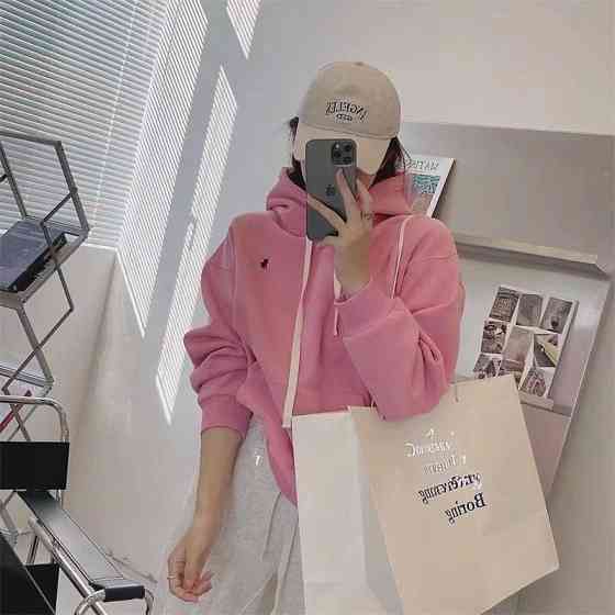 Женская трендовая повседневная худи тринитка на флисе Одесса